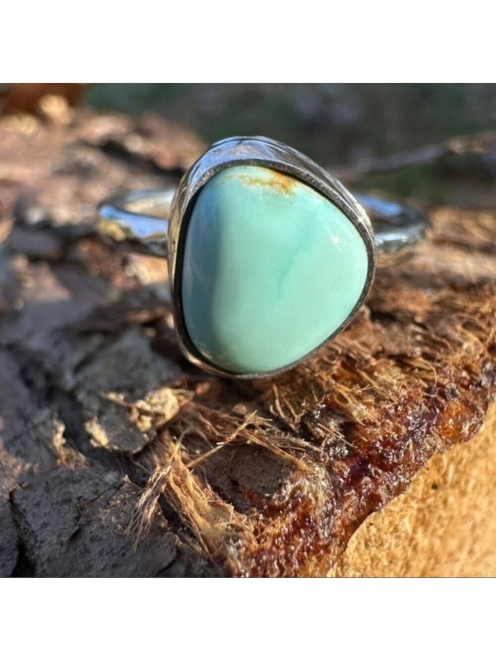 Rattlesnake Turquoise Sterling Silver Ring